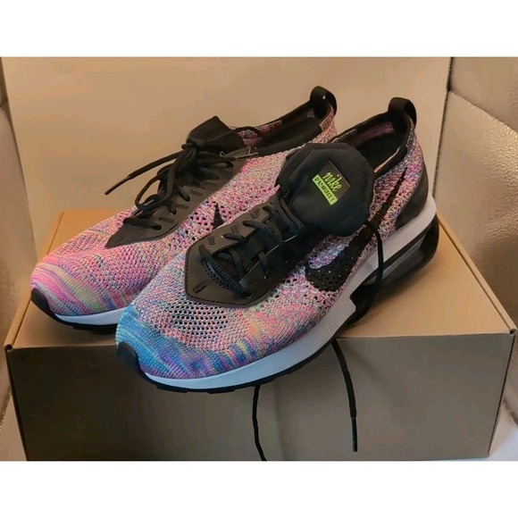 NEW Nike Air Max Flyknit Racer Size 8.5 Mens Multicolor Shoes Sneakers - Picture 1 of 11